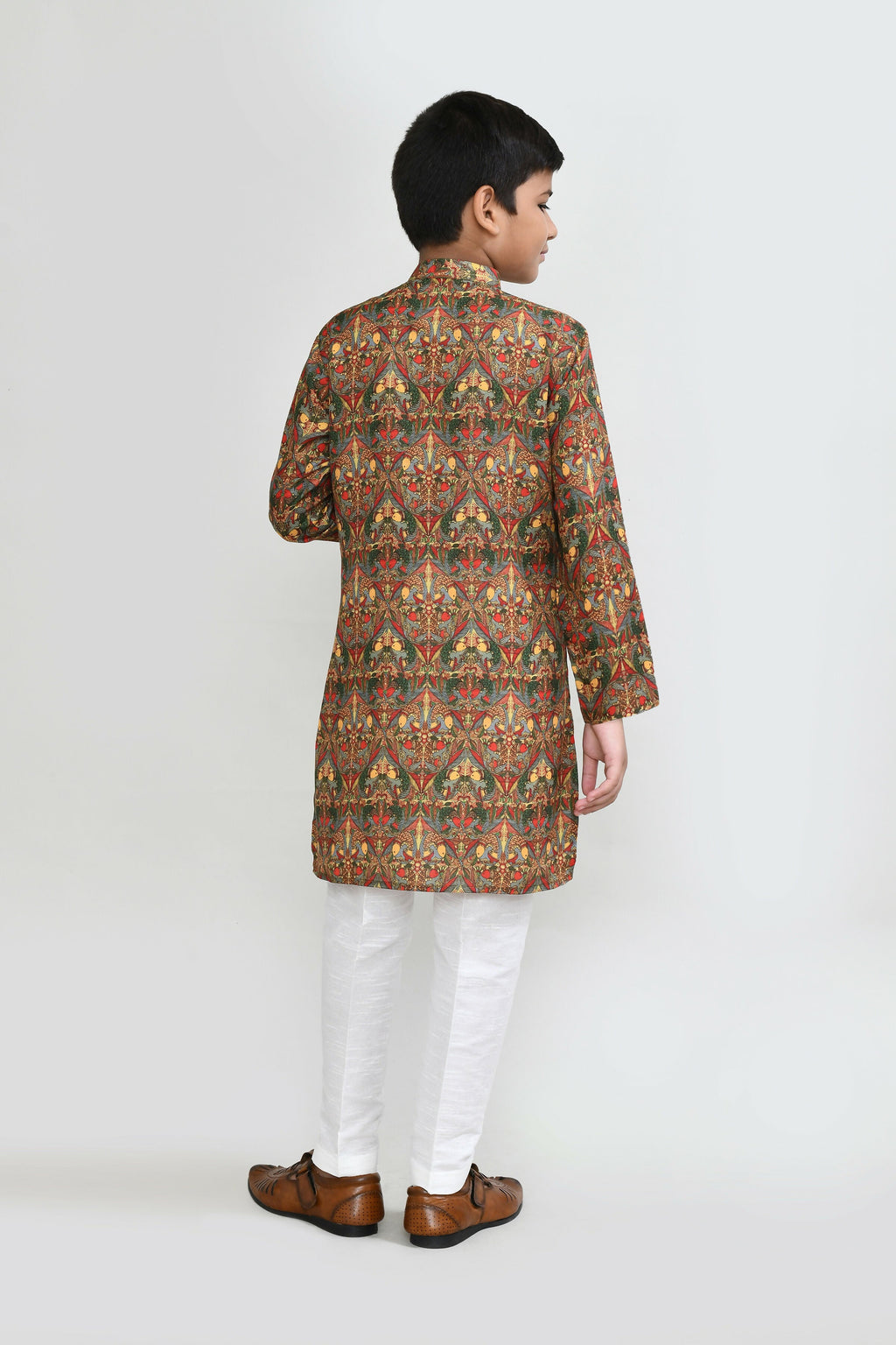 Joban Fashion Cotton Multicolor Kurta With Straight Fit Pant