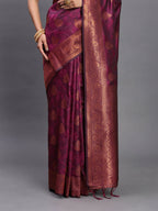 Shree Shyam Fashion Silk Purple Saree - Distacart