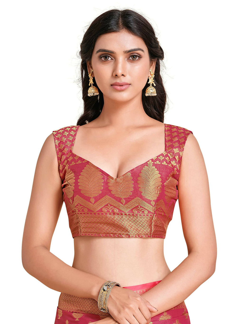Mimosa Women's Mysore Silk Pink Saree - Distacart