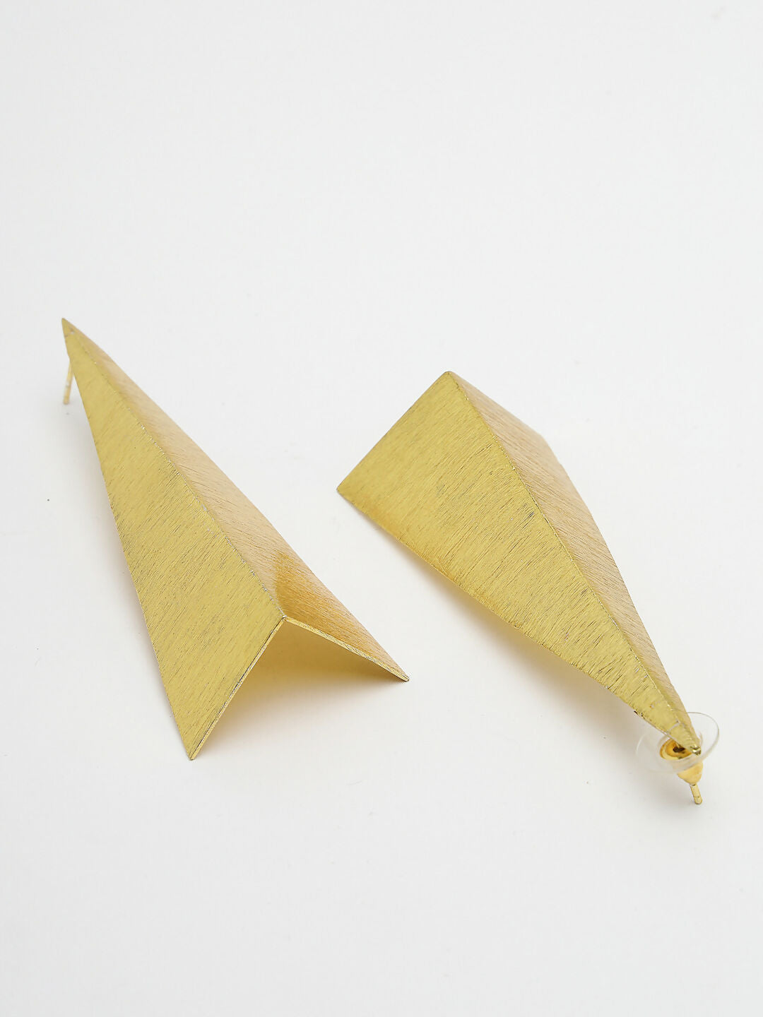 NVR Women Gold-Plated Geometric Shape Drop Earrings - Distacart