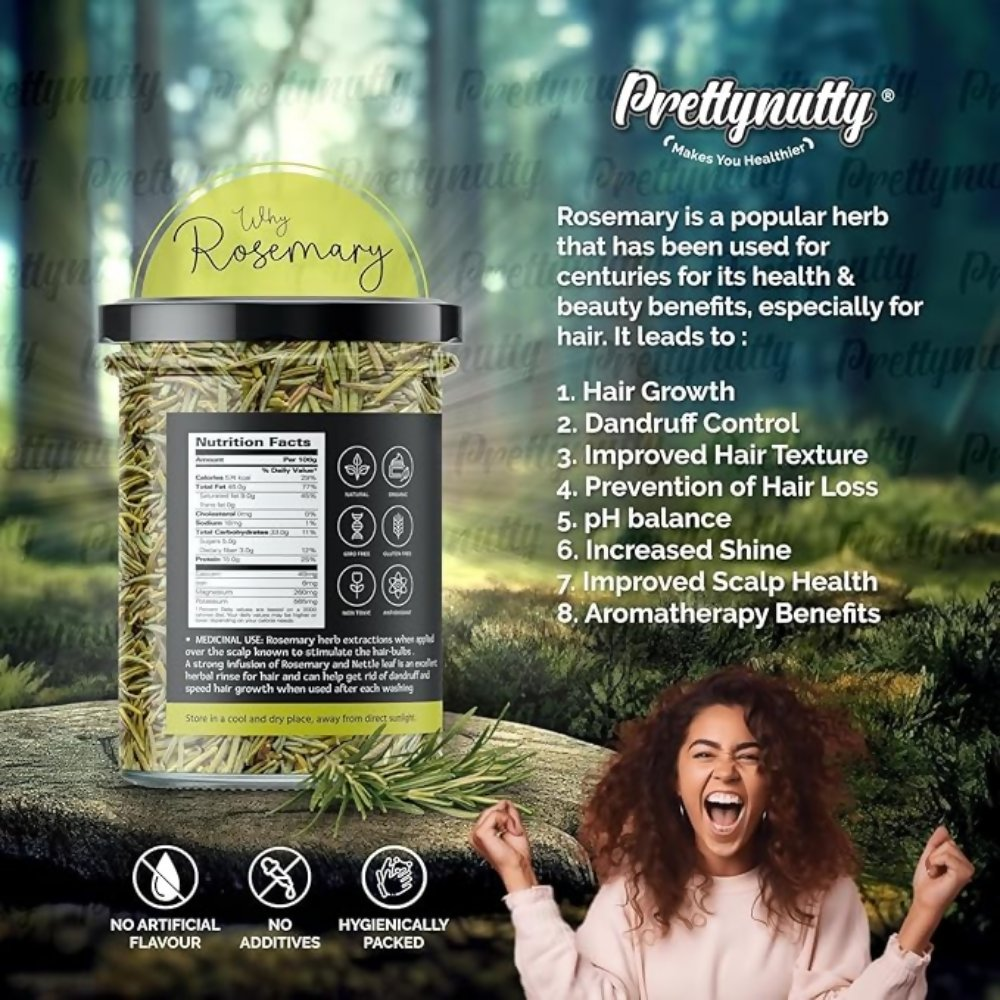 Pretty Nutty 100% Natural Rosemary Dried Leaves - Distacart