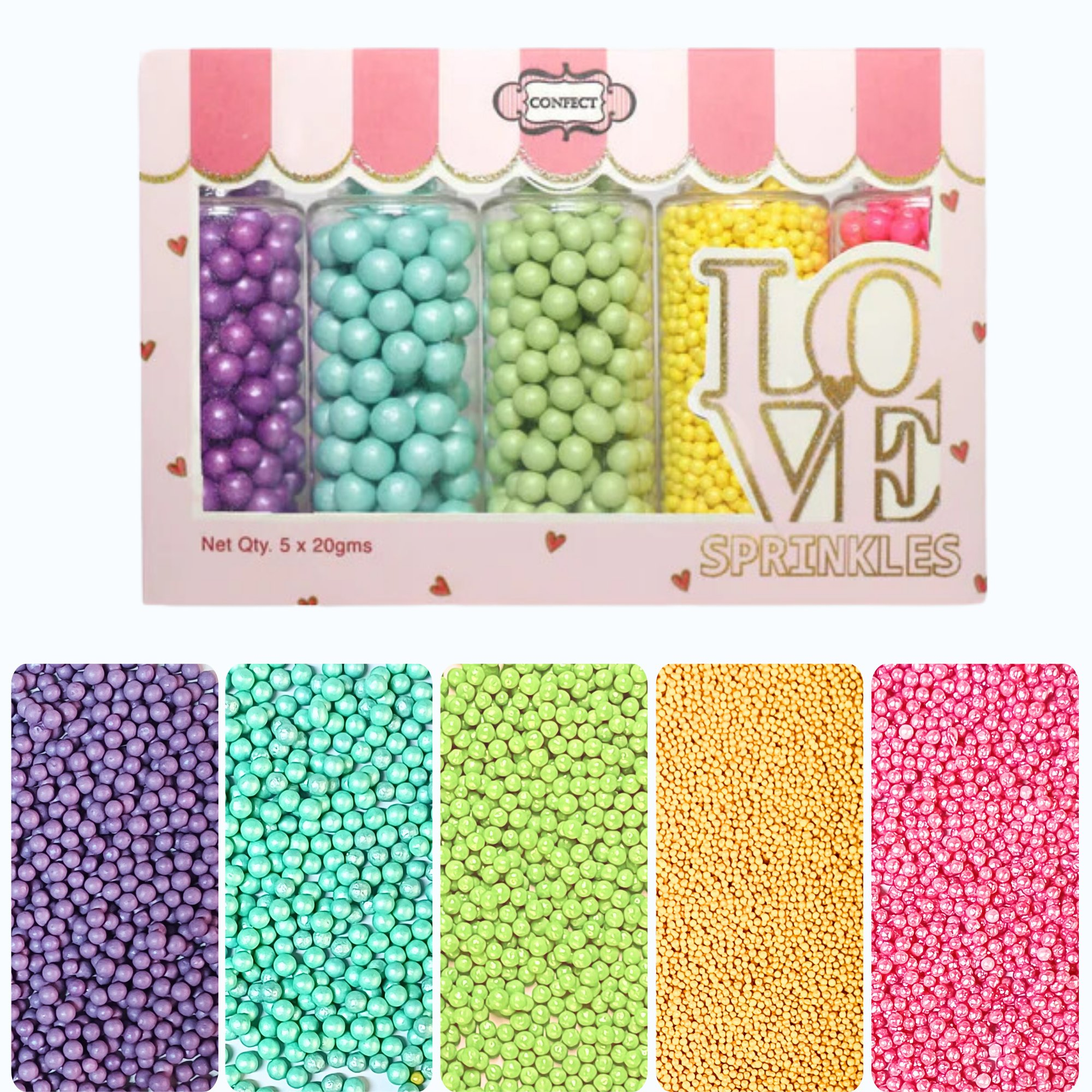 disco ball sprinkles db multipack 5 100 gms