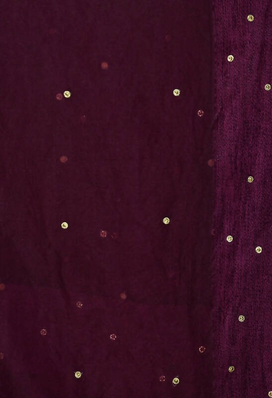 Mominos Fashion Moeza Organza Stone Work Purple Dupatta