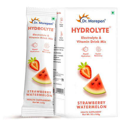 Dr. Morepen Hydrolyte Electrolyte & Vitamin Drink Mix - Strawberry
