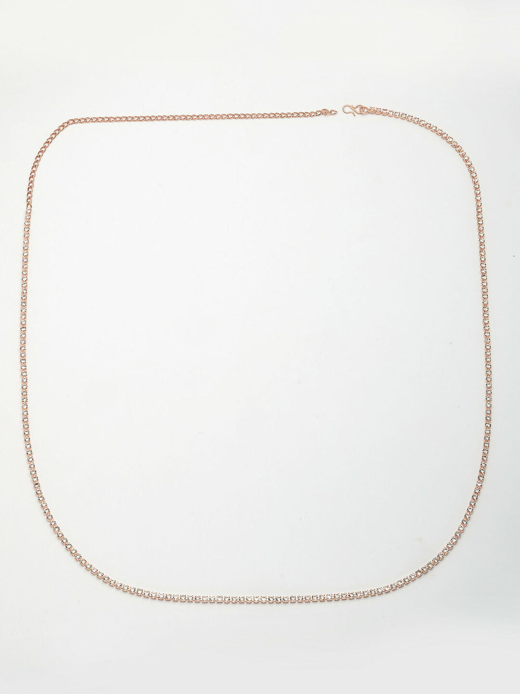 NVR Women's Rose Gold-Polished AD-Studded Kamarbandh Waist Chain