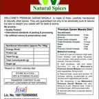 Welcome’s Natural Spices Premium Garam Masala Powder - Distacart
