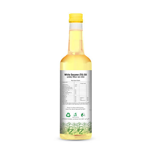 Nature Land Organics White Sesame (Til) Oil Cold Pressed - Distacart