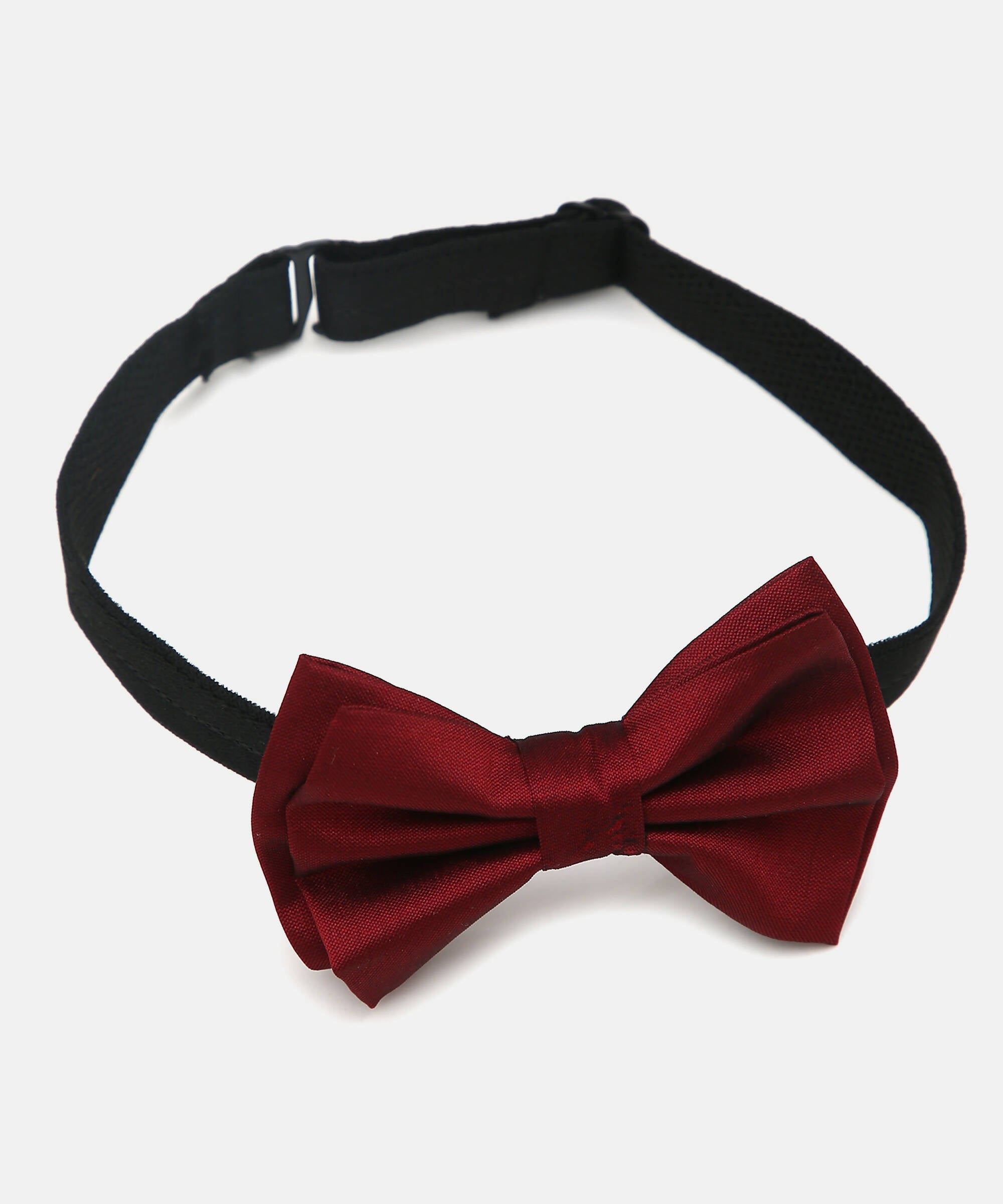 Manet Boys Solid Double Layer Bow - Maroon