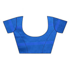 Vamika Blue Cotton Silk WeavingBlouse