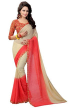 Vamika Red Georgette Printed Contemporary Saree (PADING RED)