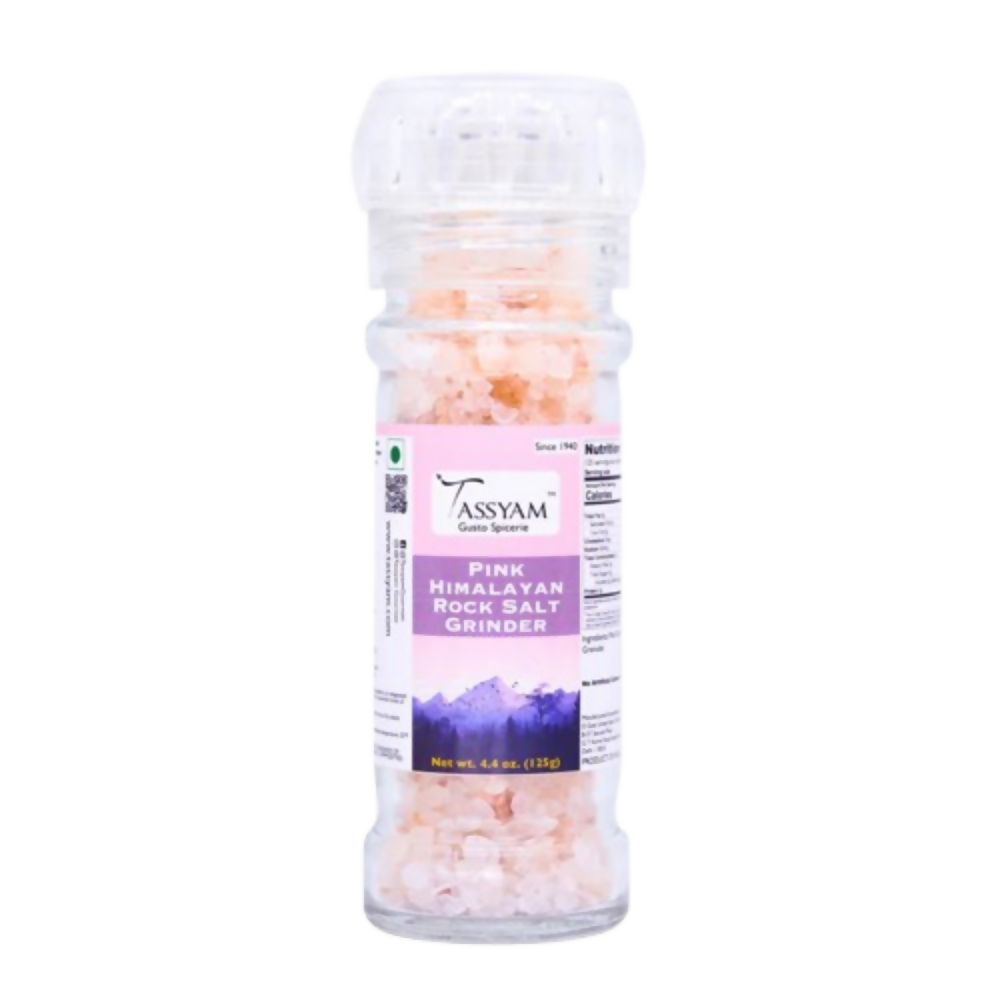 Tassyam Organics Pink Salt Granules Grinder Bottle - Distacart