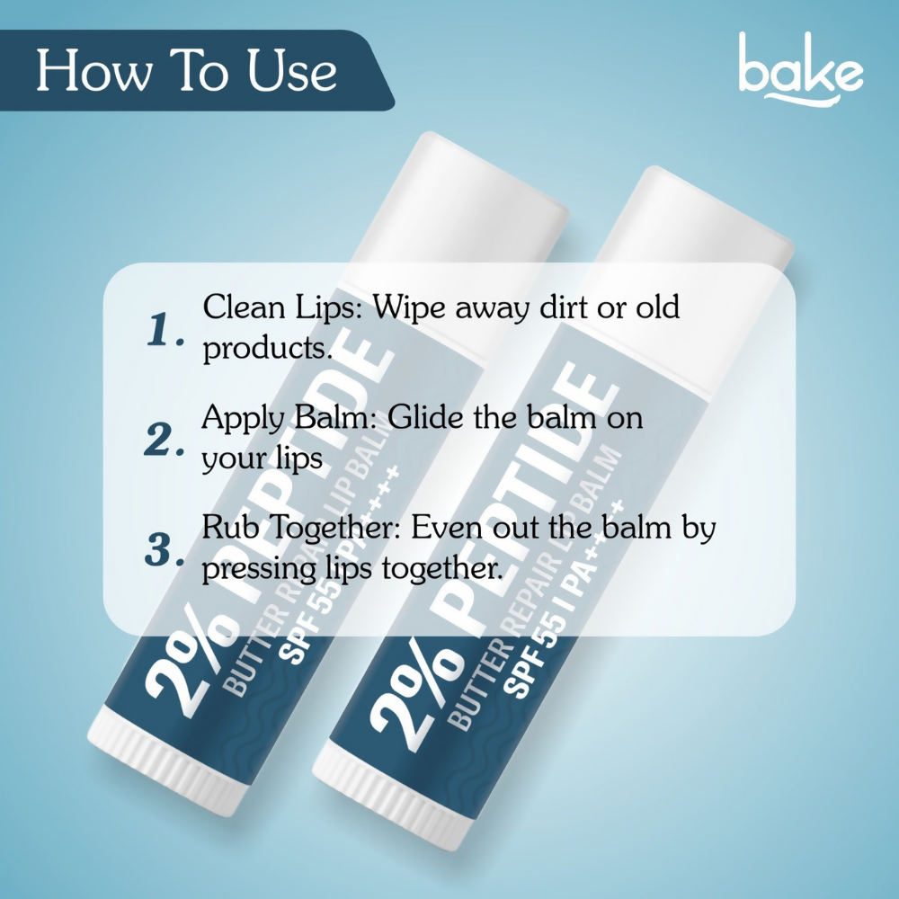 Bake 2% Peptide + Ceramide Butter Brightening Lip Balm SPF 55 PA++++ - Distacart