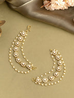 Ruby Raang Gold Plated Ear Chain