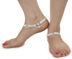AanyaCentric Gold-plated Mangalsutra Pendant Earring Set & Silver Plated Anklet - Distacart