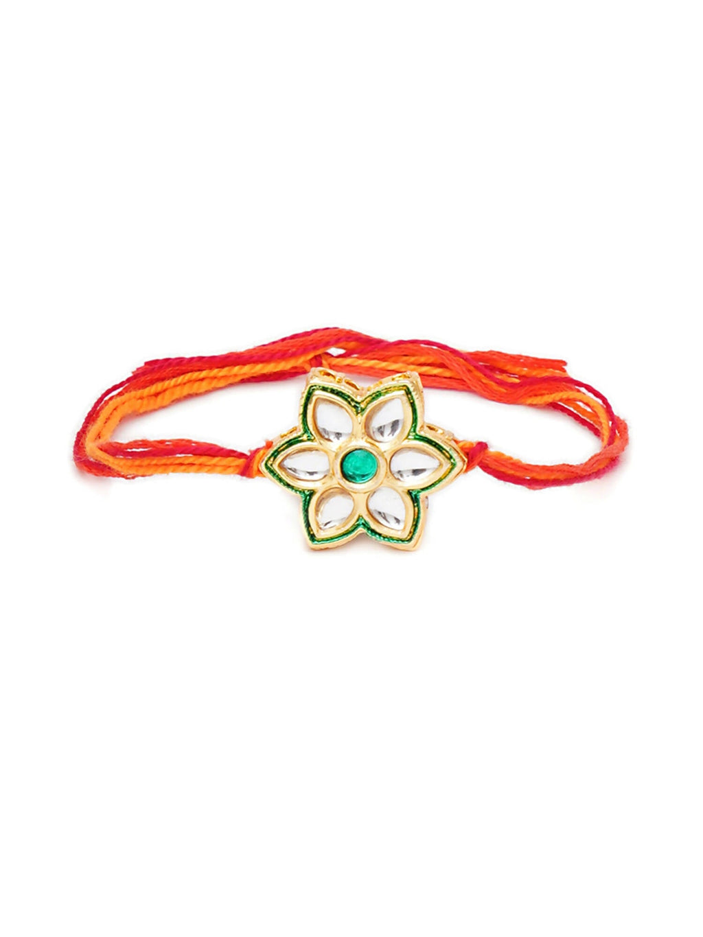 Designer kundan Rakhi - Ruby Raang - Distacart