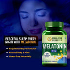 Himalayan Organics Melatonin 10 mg, Soothing Sleep Formula: 120 Vegetarian Tablets