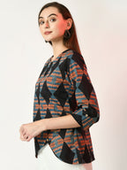 Myshka Women's Multi Printed Top