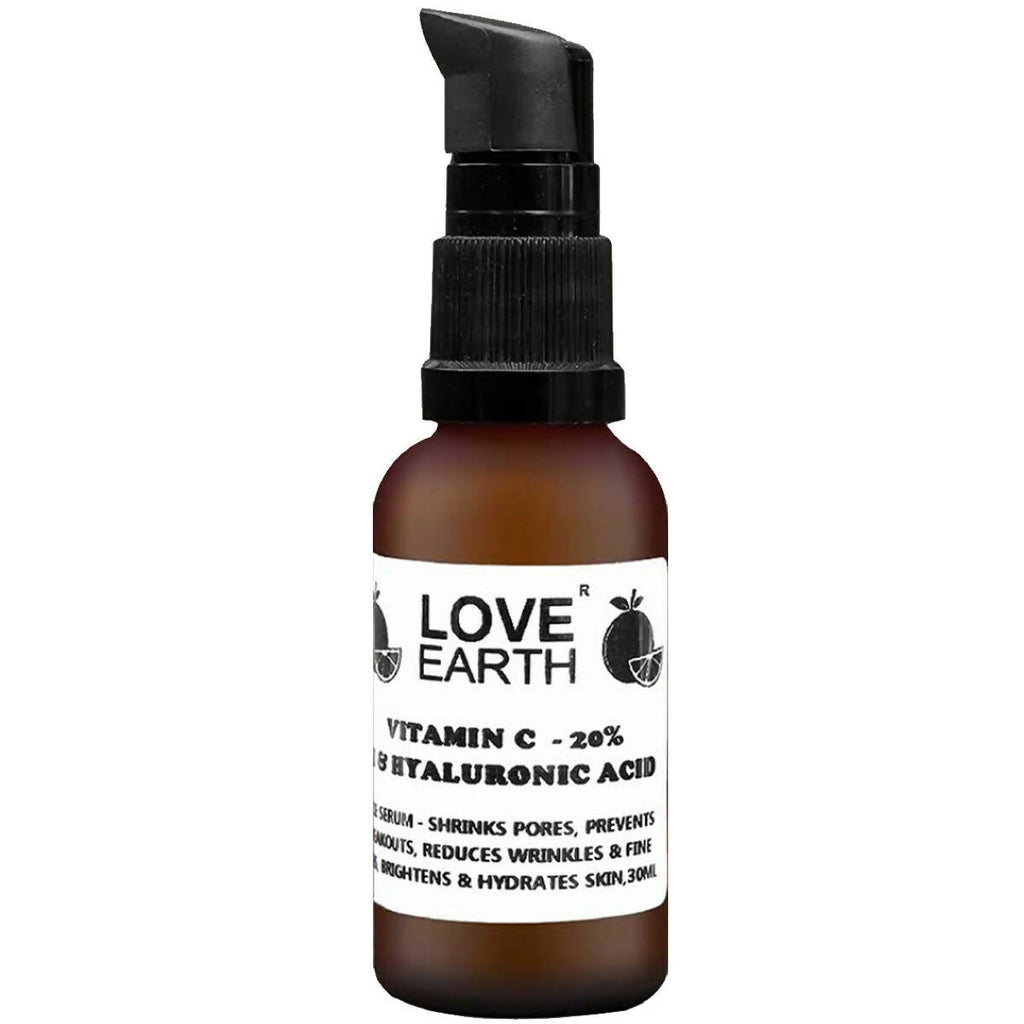 Love Earth Vitamin C 20%, E & Hydraulic Acid – Face Serum