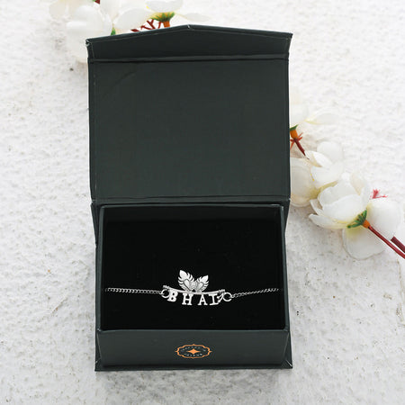 trueBrowns 925 Sterling Silver Stunning BHAI Bracelet Rakhi