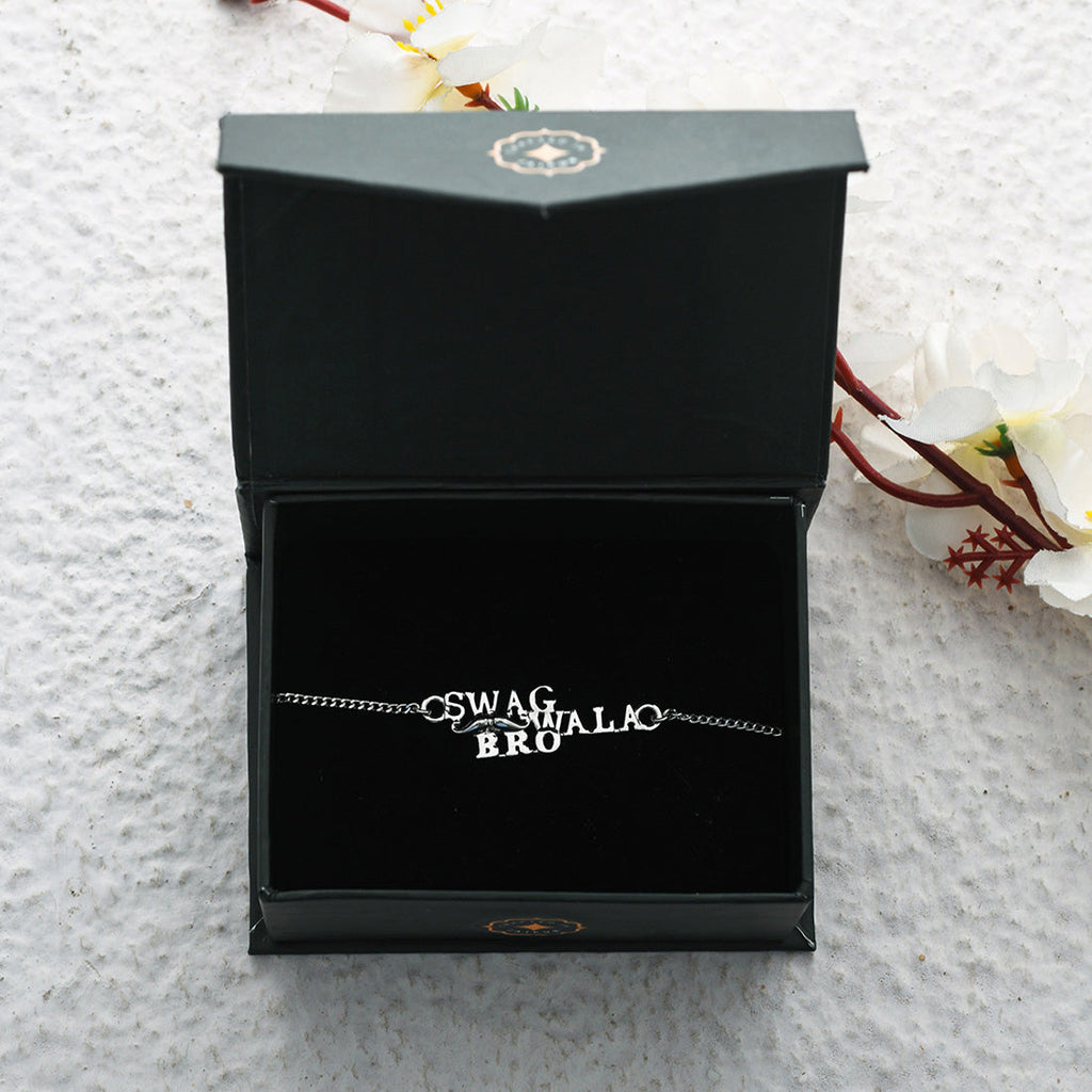 trueBrowns 925 Sterling Silver Precious Swag Wala Bro Bracelet Rakhi - Distacart