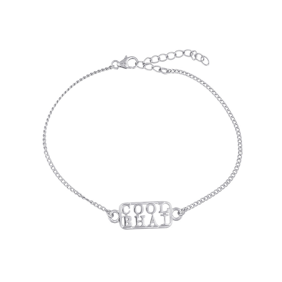 trueBrowns 925 Sterling Silver Precious Cool Bhai Bracelet Rakhi - Distacart