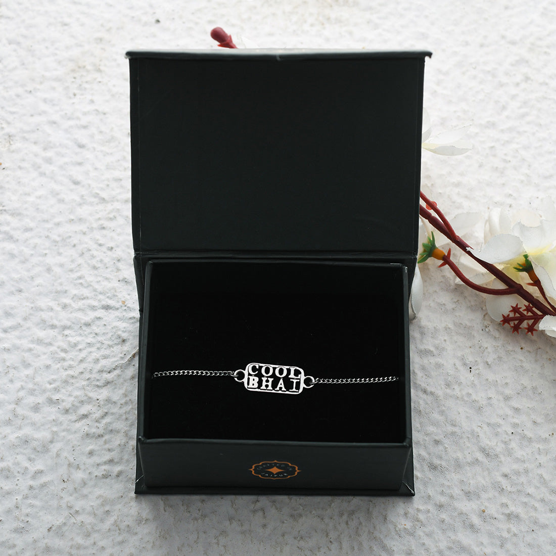 trueBrowns 925 Sterling Silver Precious Cool Bhai Bracelet Rakhi - Distacart