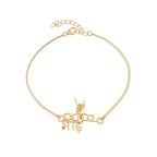 trueBrowns 925 Sterling Silver Gold-Polished Classic Cool Bhai Bracelet Rakhi - Distacart