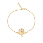trueBrowns 925 Sterling Silver Gold-Polished Ganesha Bracelet Rakhi - Distacart