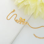 trueBrowns 925 Sterling Silver Gold-Polished Gold Micron Plated Bhai Bracelet Rakhi - Distacart