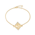trueBrowns 925 Sterling Silver Auspicious Om Gold-Polished Gold Micron Plated Bracelet Rakhi - Distacart