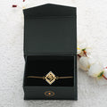 trueBrowns 925 Sterling Silver Auspicious Om Gold-Polished Gold Micron Plated Bracelet Rakhi - Distacart