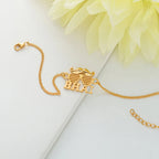 trueBrowns 925 Sterling Silver Gold-Polished Gold Micron Plated Bhai Bracelet Rakhi - Distacart