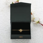trueBrowns 925 Sterling Silver Gold-Polished Gold Micron Plated Trishul Bracelet Rakhi - Distacart