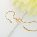 trueBrowns 925 Sterling Silver Gold-Polished Gold Micron Plated Trishul Bracelet Rakhi - Distacart