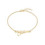trueBrowns 925 Sterling Silver Rockstar Gold-Polished Gold Micron Plated Bracelet Rakhi - Distacart