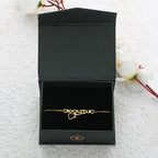 trueBrowns 925 Sterling Silver Rockstar Gold-Polished Gold Micron Plated Bracelet Rakhi - Distacart