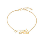 trueBrowns 925 Sterling Silver Gold-Polished Gold Micron Plated Superstar Bracelet Rakhi - Distacart
