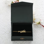 trueBrowns 925 Sterling Silver Gold-Polished Gold Micron Plated Superstar Bracelet Rakhi - Distacart