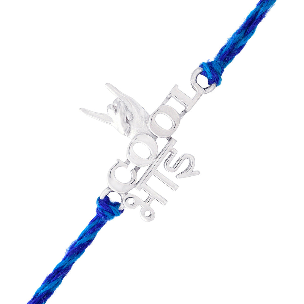 trueBrowns X Voylla 925 Sterling Silver Precious Cool Bhai Thread Rakhi - Distacart