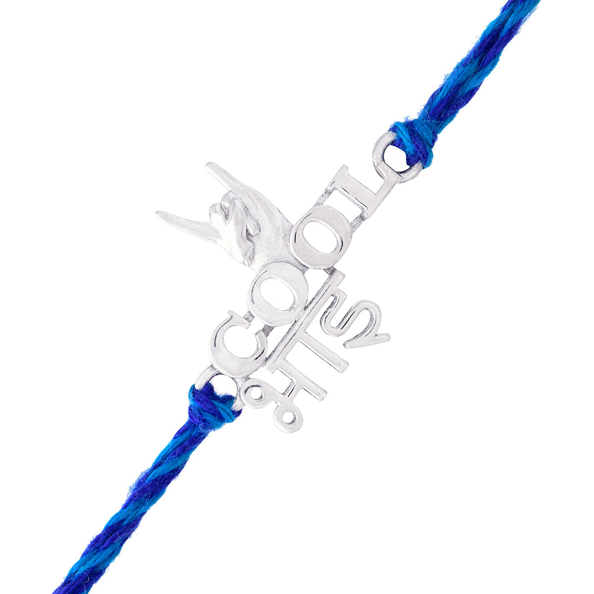 trueBrowns X Voylla 925 Sterling Silver Precious Cool Bhai Thread Rakhi - Distacart