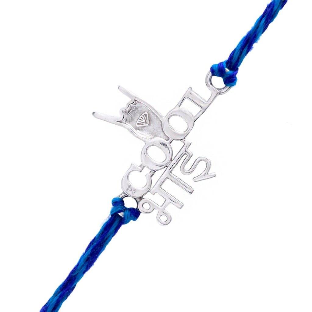 trueBrowns X Voylla 925 Sterling Silver Precious Cool Bhai Thread Rakhi - Distacart