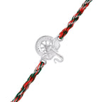 trueBrowns 925 Sterling Silver Auspicious Ganpati Thread Style Rakhi - Distacart