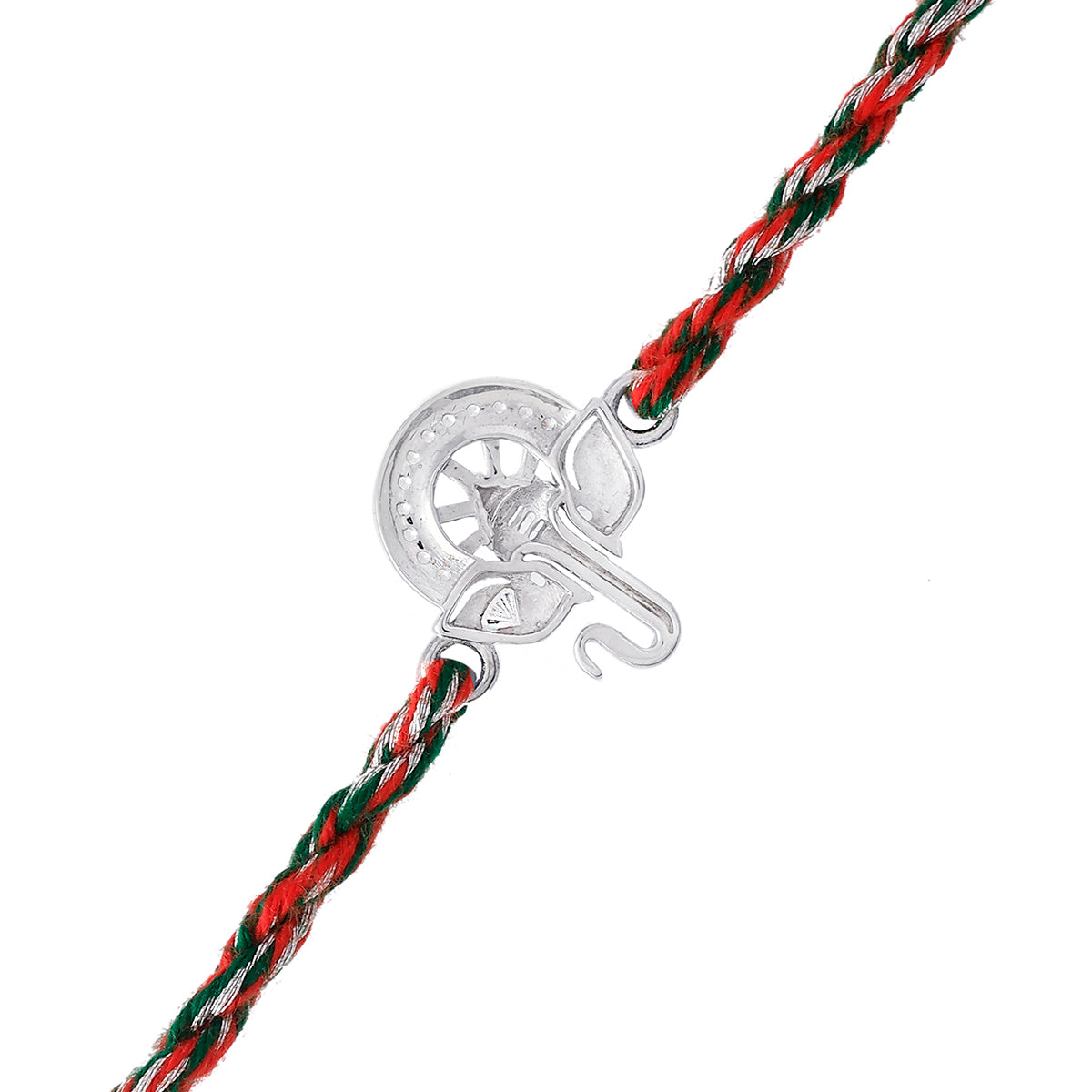 trueBrowns 925 Sterling Silver Auspicious Ganpati Thread Style Rakhi - Distacart