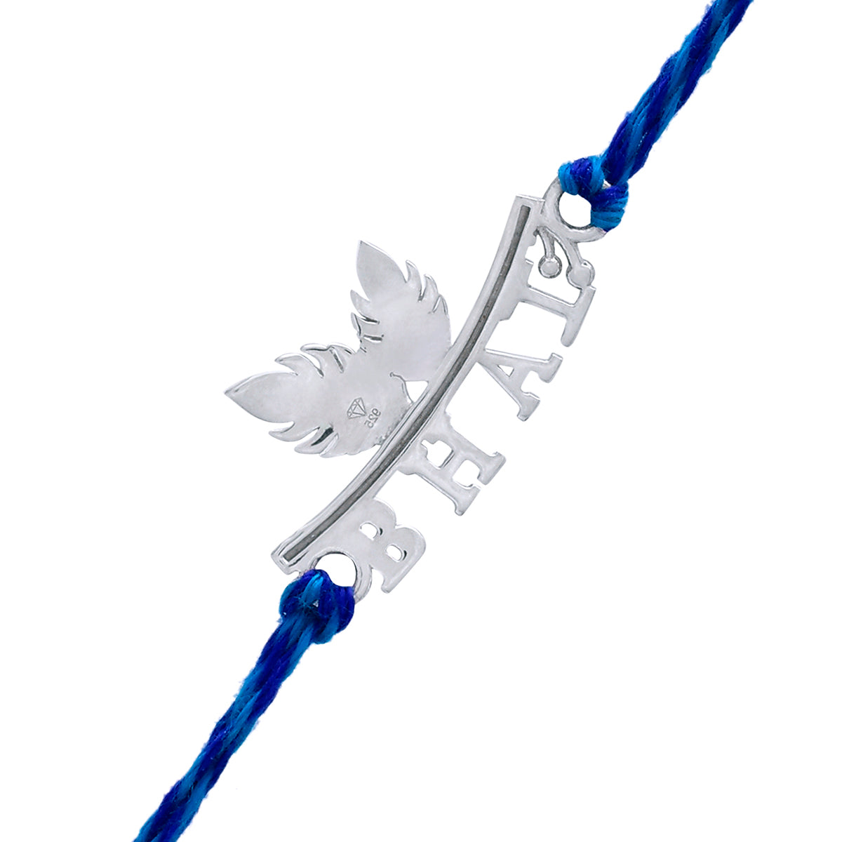 trueBrowns 925 Sterling Silver Stunning Bhai Thread Rakhi - Distacart