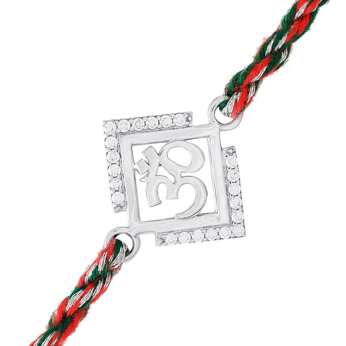 trueBrowns 925 Sterling Silver Precious Om Thread Rakhi - Distacart