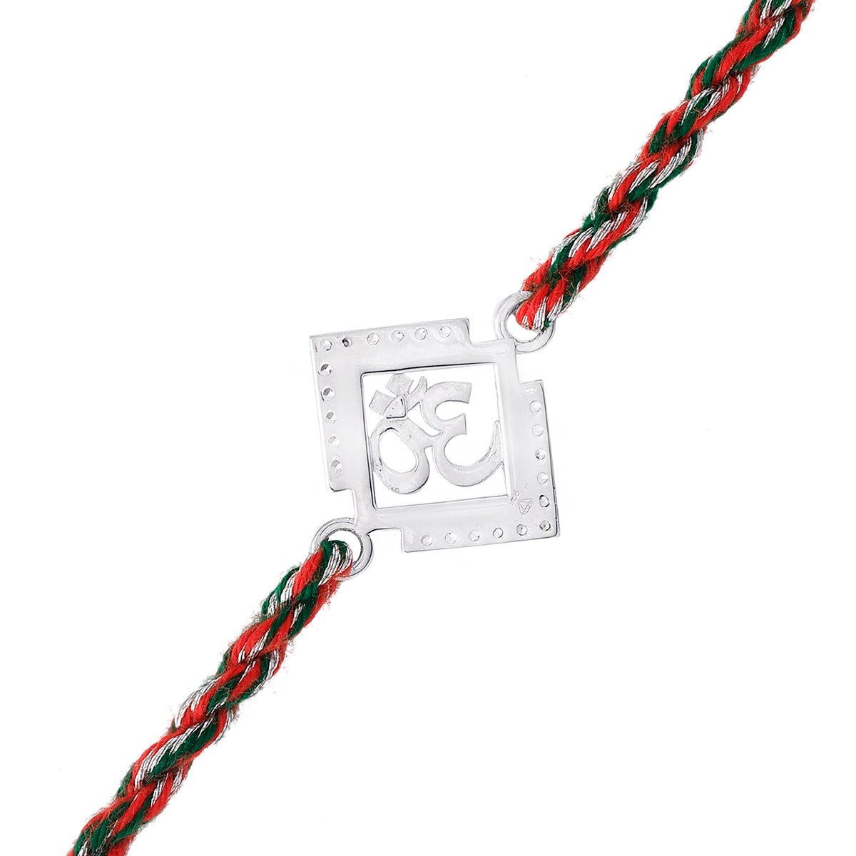 trueBrowns 925 Sterling Silver Precious Om Thread Rakhi - Distacart