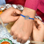 trueBrowns 925 Sterling Silver Precious Bhai Thread Rakhi - Distacart