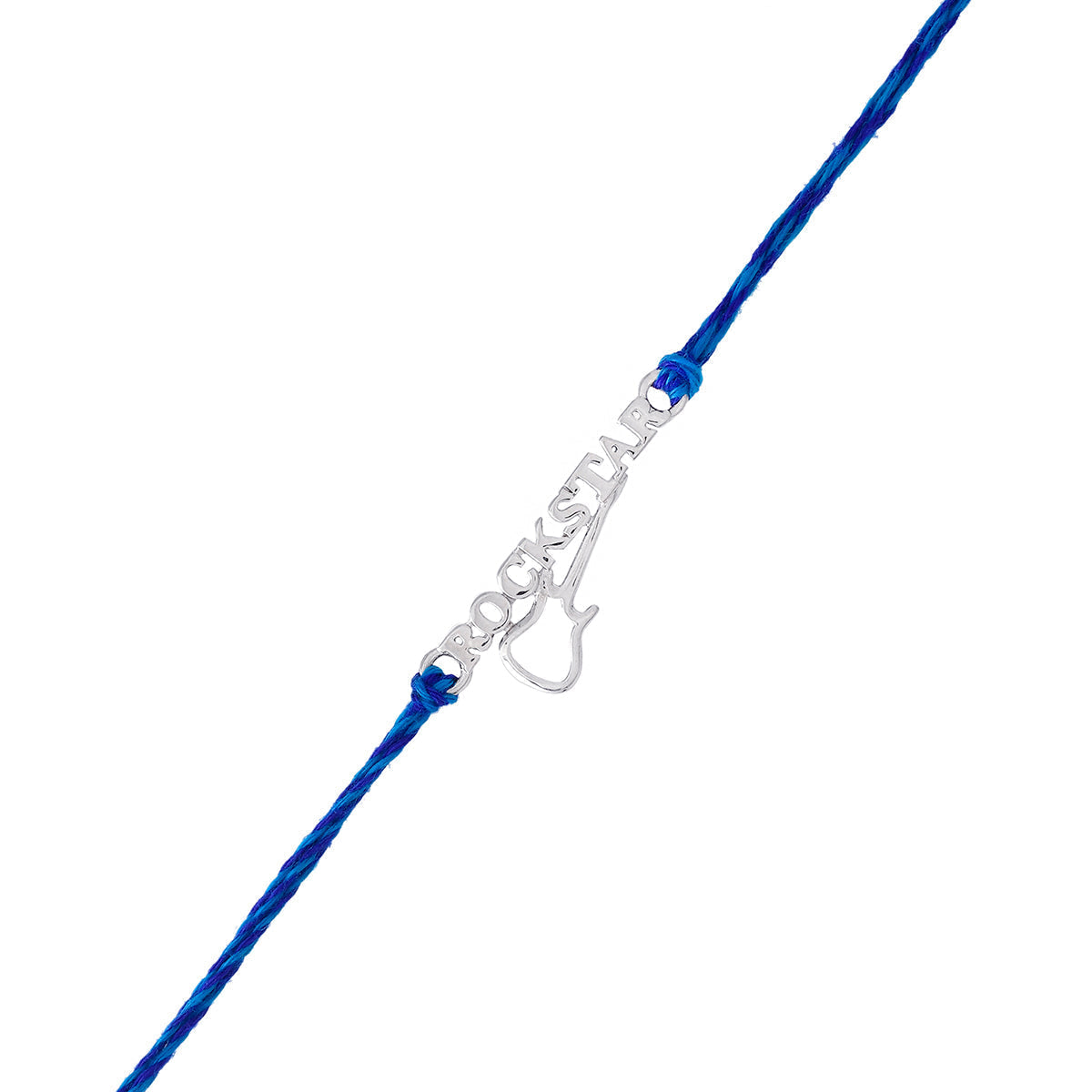 trueBrowns 925 Sterling Silver Precious Rockstar Thread Rakhi - Distacart