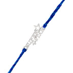 trueBrowns 925 Sterling Silver Precious Superstar Thread Rakhi - Distacart