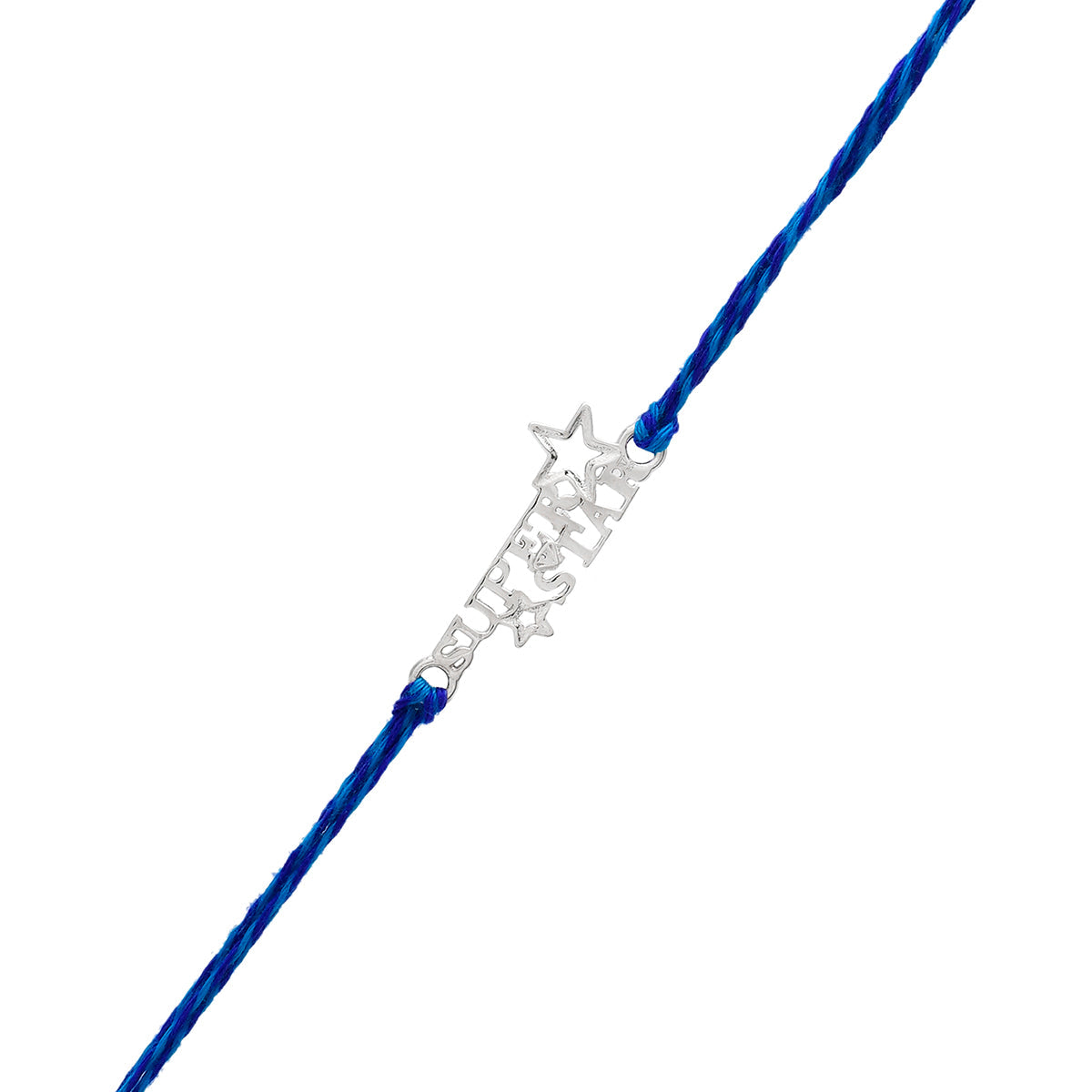 trueBrowns 925 Sterling Silver Precious Superstar Thread Rakhi - Distacart